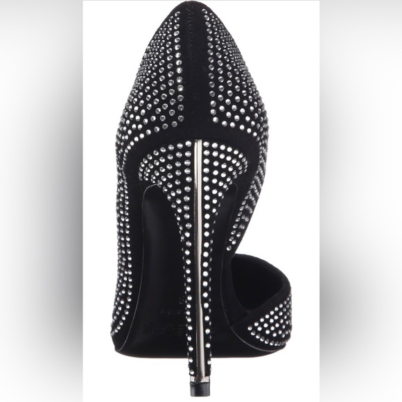 Rachel Zoe Black Tre Studded Kid Suede Pumps | Size 9.5 | NWT - Picture 8 of 11